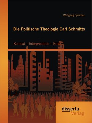 cover image of Die Politische Theologie Carl Schmitts